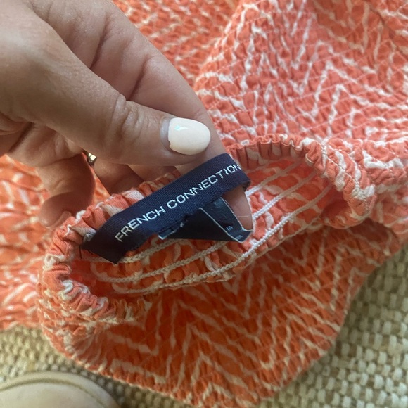 French Connection Orange Textured Dress - Picture 3 of 3